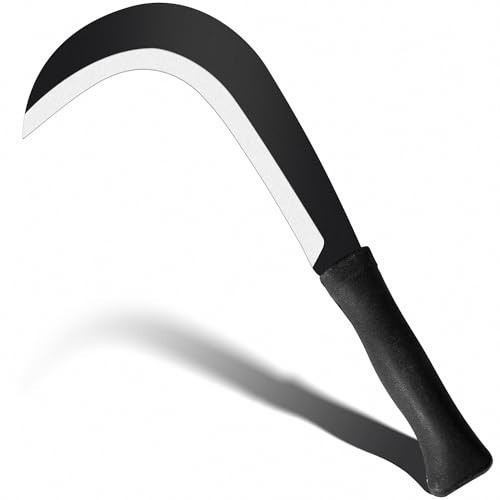 Carbon Steel Billhook Sickle Machete Knife – Garden Tool for Weeding & Harvestin