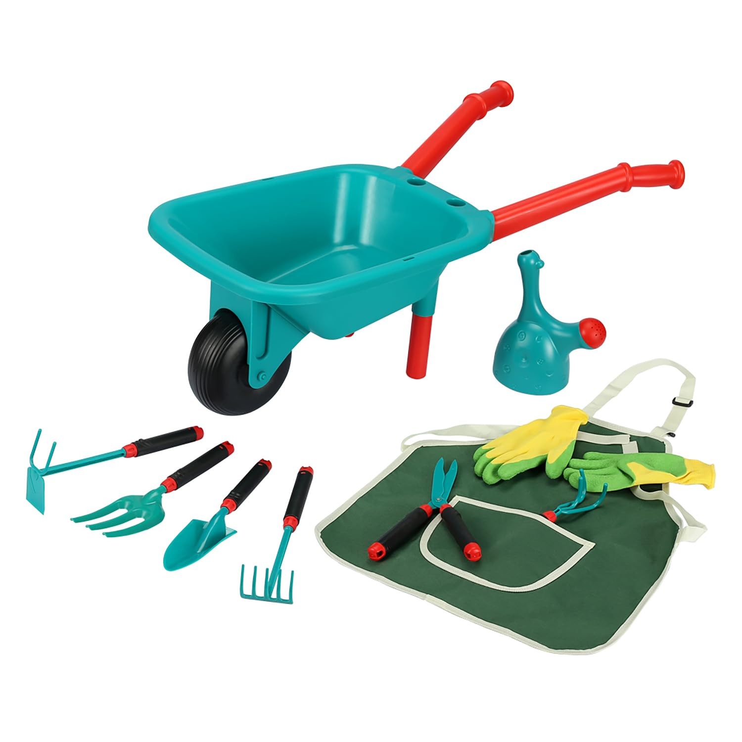 Kids Gardening Set, Includes Wheelbarrow, Watering Can,Gardening Gloves, Gard…