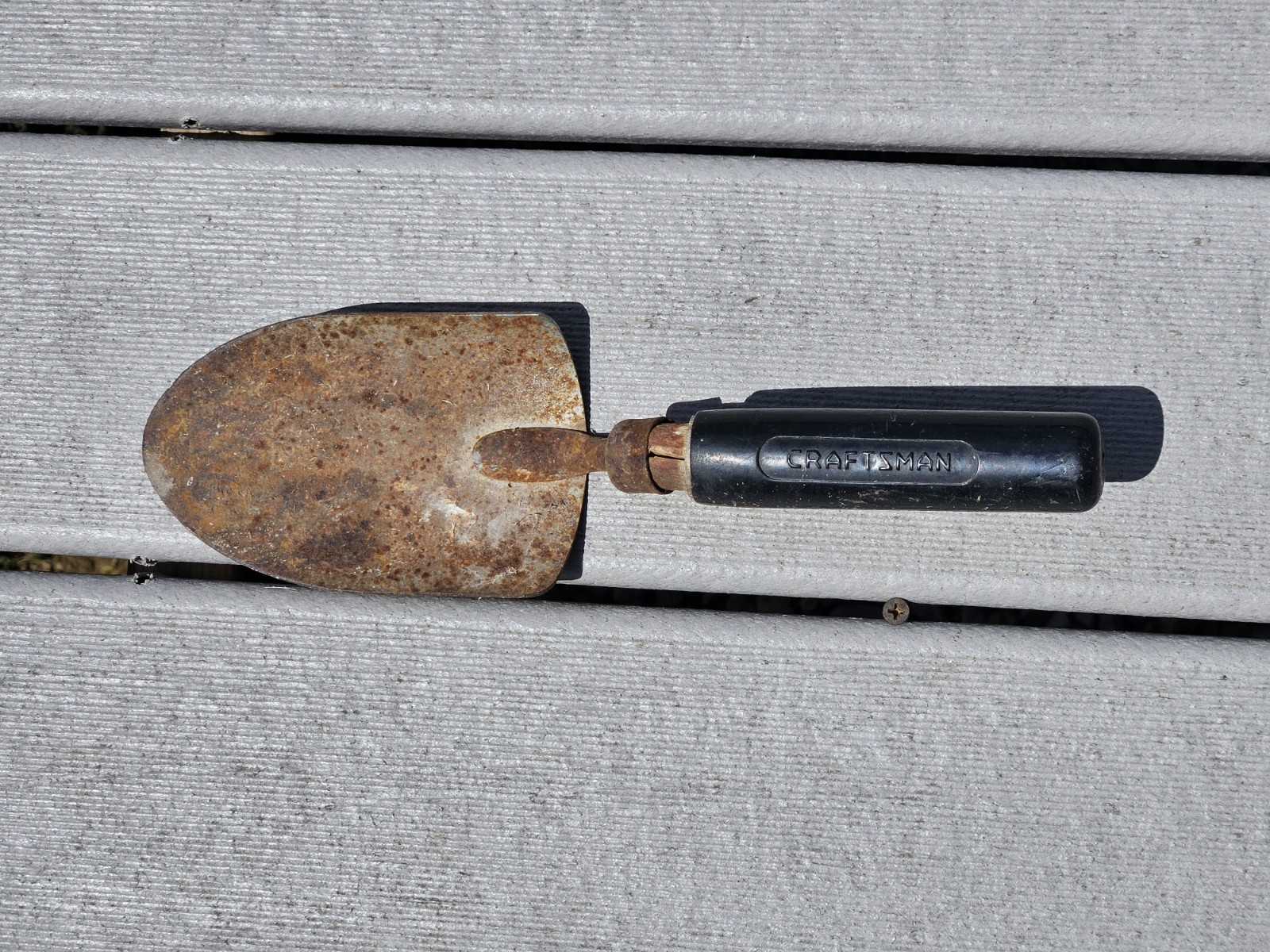 VINTAGE CRAFTSMAN Garden Trowel Hand Shovel Rustic Farmhouse Decor Wood Handle