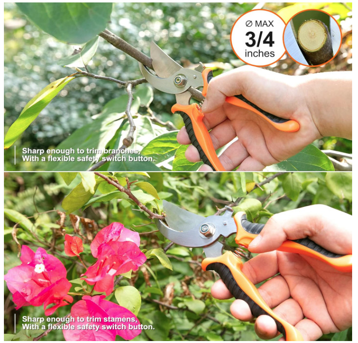 Stainless Steel Heavy Duty Gardening Tool Set, with Non-Slip Rubber Grip