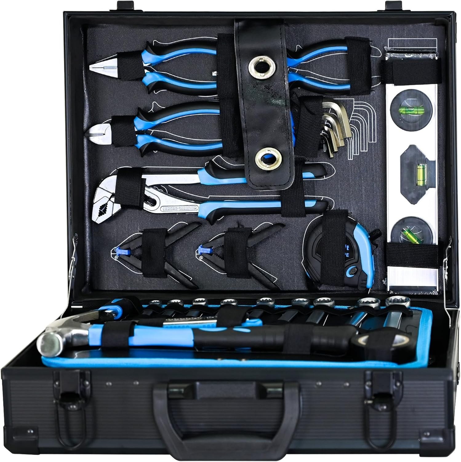 247-Piece Garage Tool Set with Sockets Wrenches Ratchets