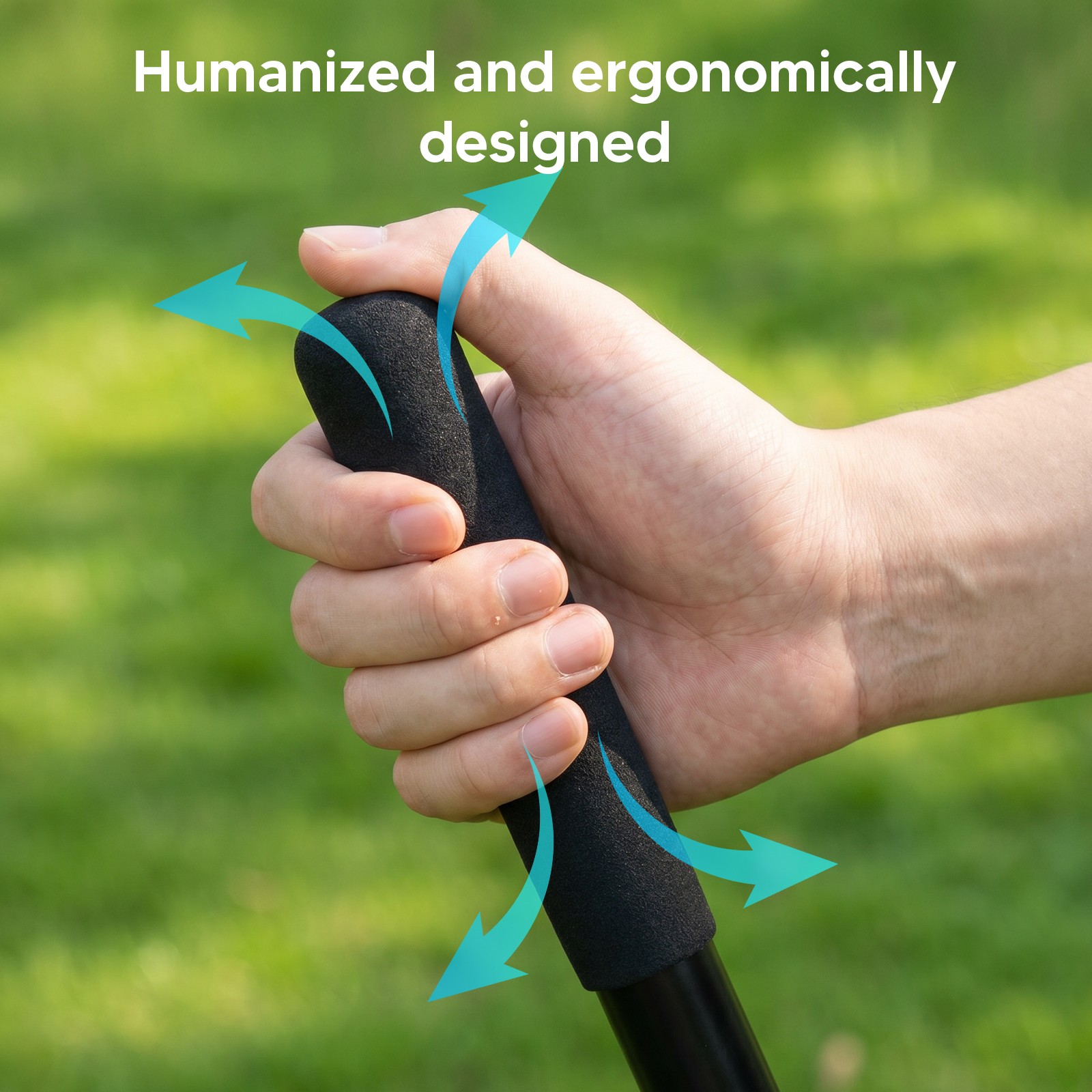 8x8in Detachable Steel Garden Tamper with Comfortable Rubber Grip Manual Garden