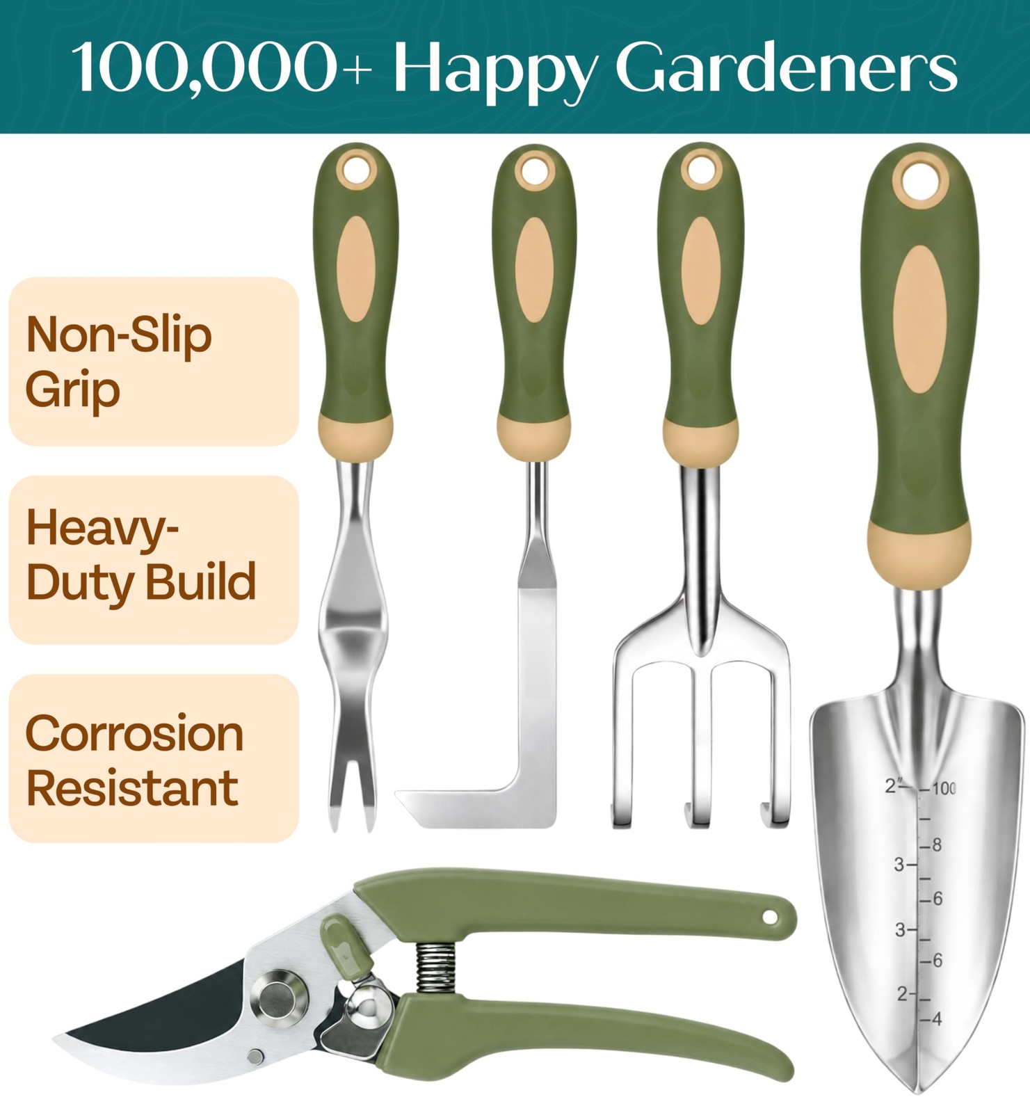 Heavy Duty Gardening Tools – Gifts for Women, Men, Mom, Dad Floral
