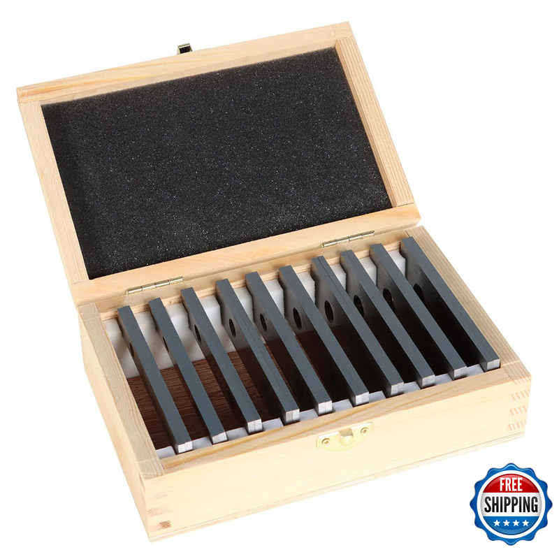 Tinvhy 10-Pack 1/8In Thick 4In Long Steel Parallel Set .0002In Hardened