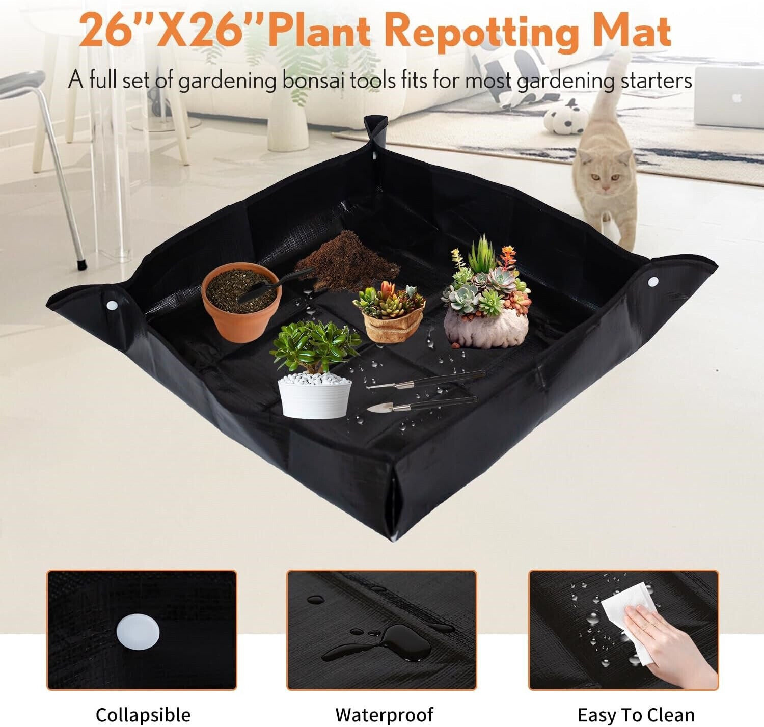 Garden Tool Kit Bonsai Tree Care Training Wire Plant Mat Scissors Pruning Shears