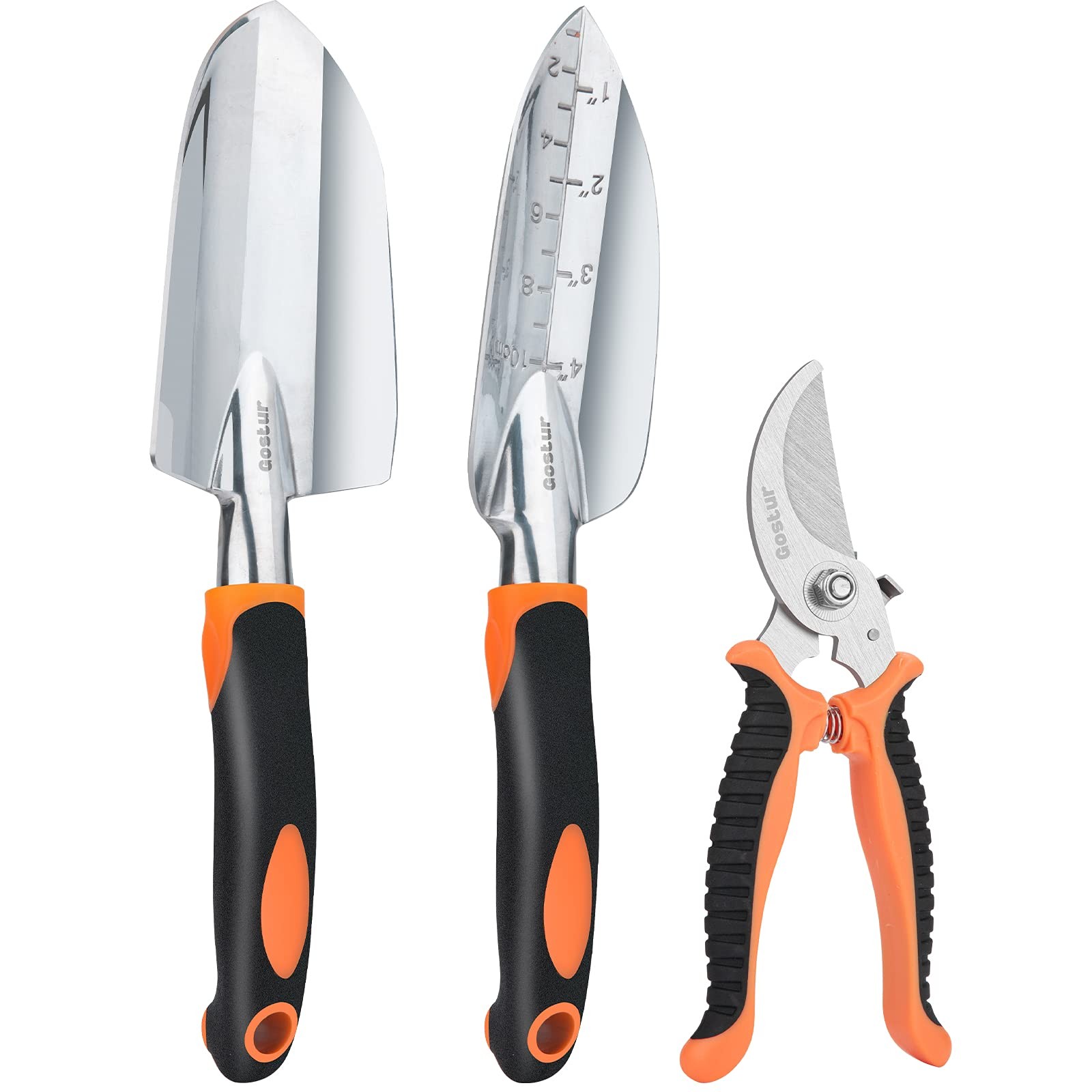 3 Pcs Heavy Duty Garden Tools Set Gardening Hand Tools Kit with Non Slip Handle