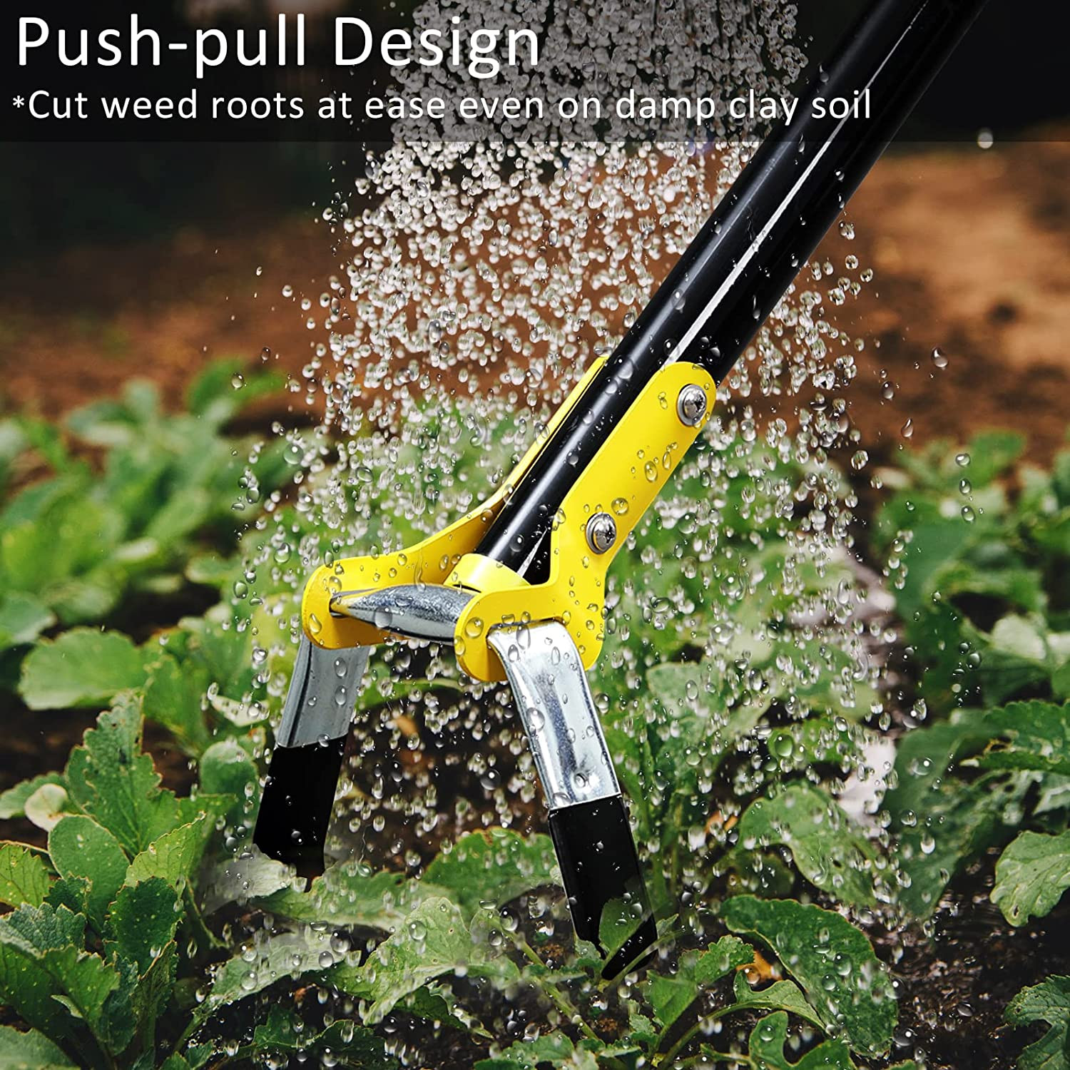 Scuffle Garden Hula Hoes for Weeding Gardening Long Handle Heavy Duty
