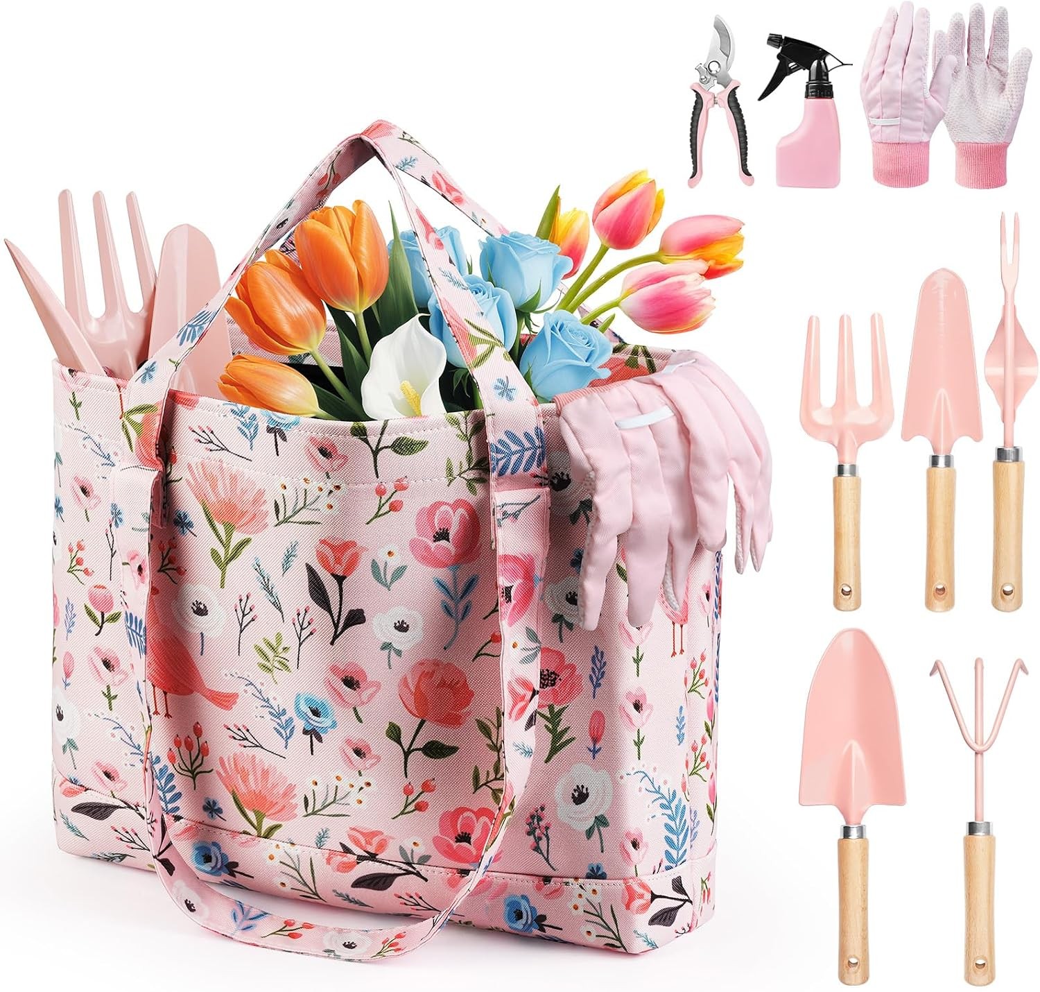 Floral Rustproof Gardening Tools Set Fashion Gift Kit For Women