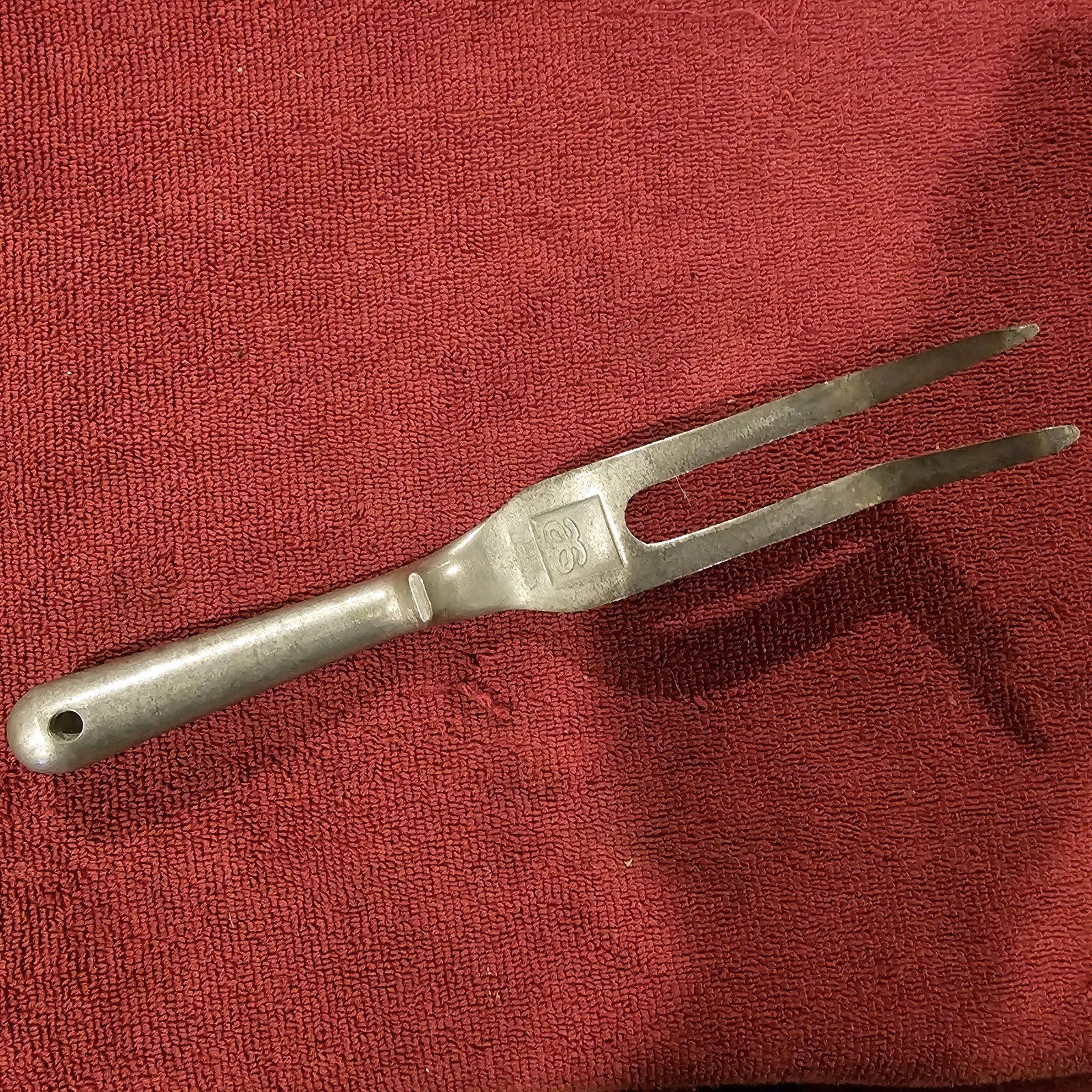 VTG Allen Simpson AS Cast Aluminum Garden Tool, 2 Prong Rake Fork, Canada #2