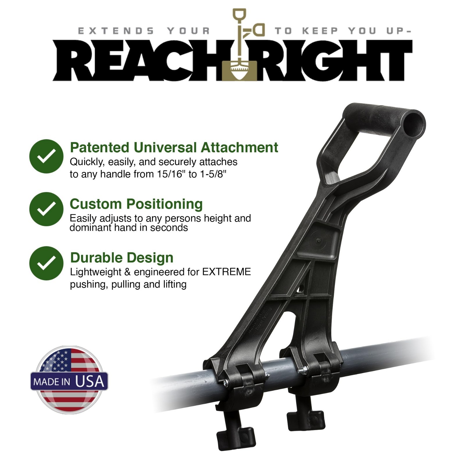 Universal Handle Attachment for Weedeater, String Trimmer & Gardening Tools | Er