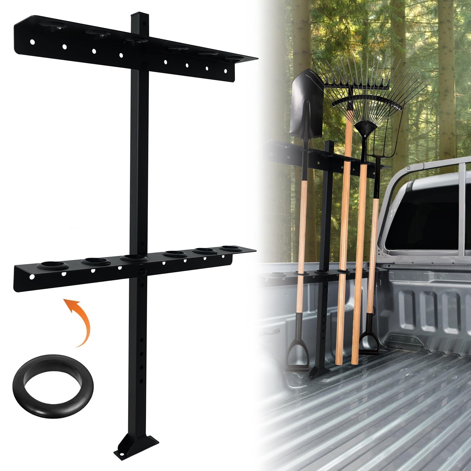 Trailer Racks for Lawn Equipment, Trailer Tool Rack Shovel Holder for Shovels…