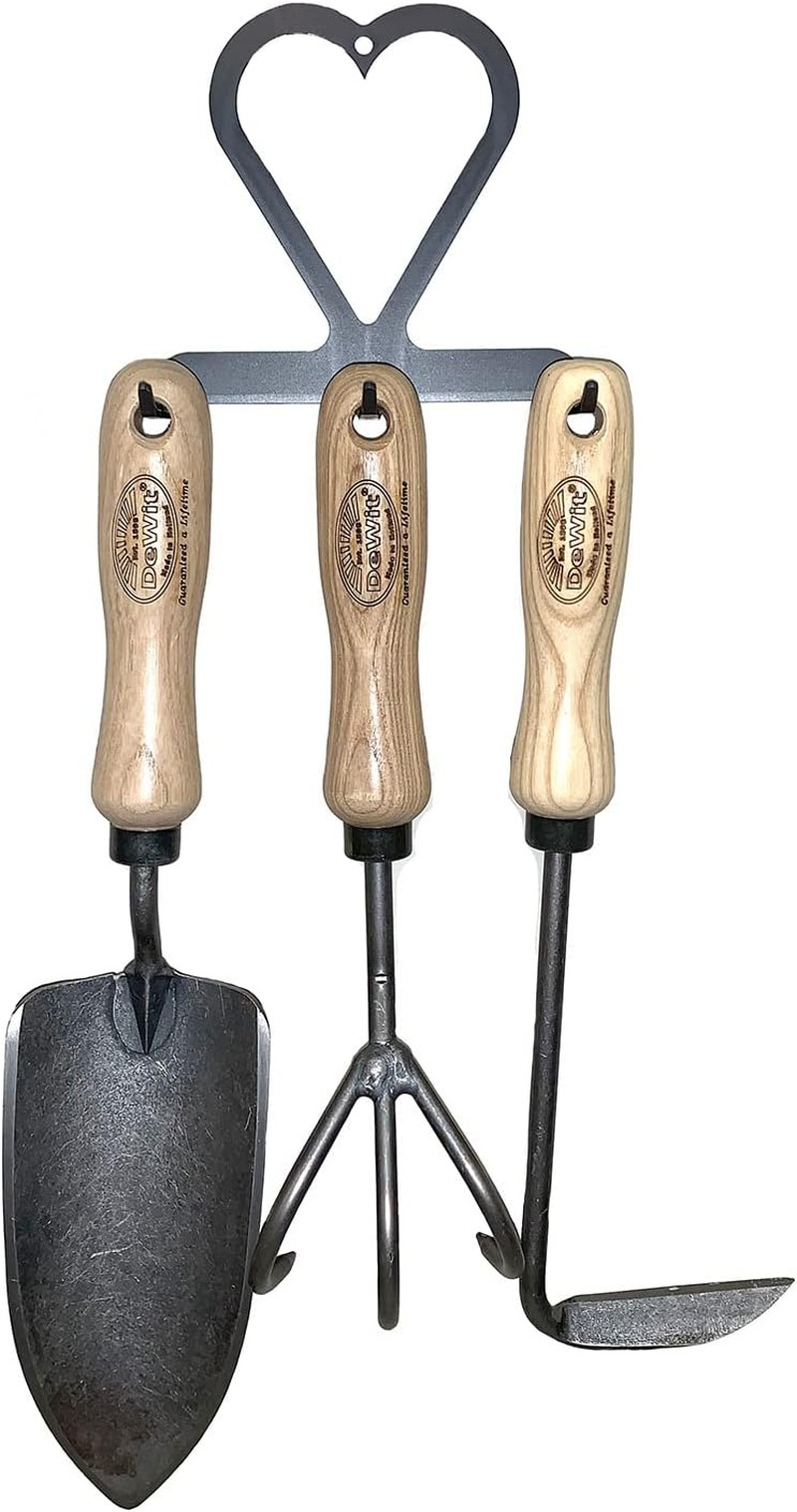 Lightweight 3-Piece Gardening Tool Set with Holder – Trowel, Weeder, Cultivator