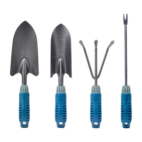4 Piece Garden Tool Set Heavy Duty, Gardening Hand Tools Work No-Slip Grip Tr…