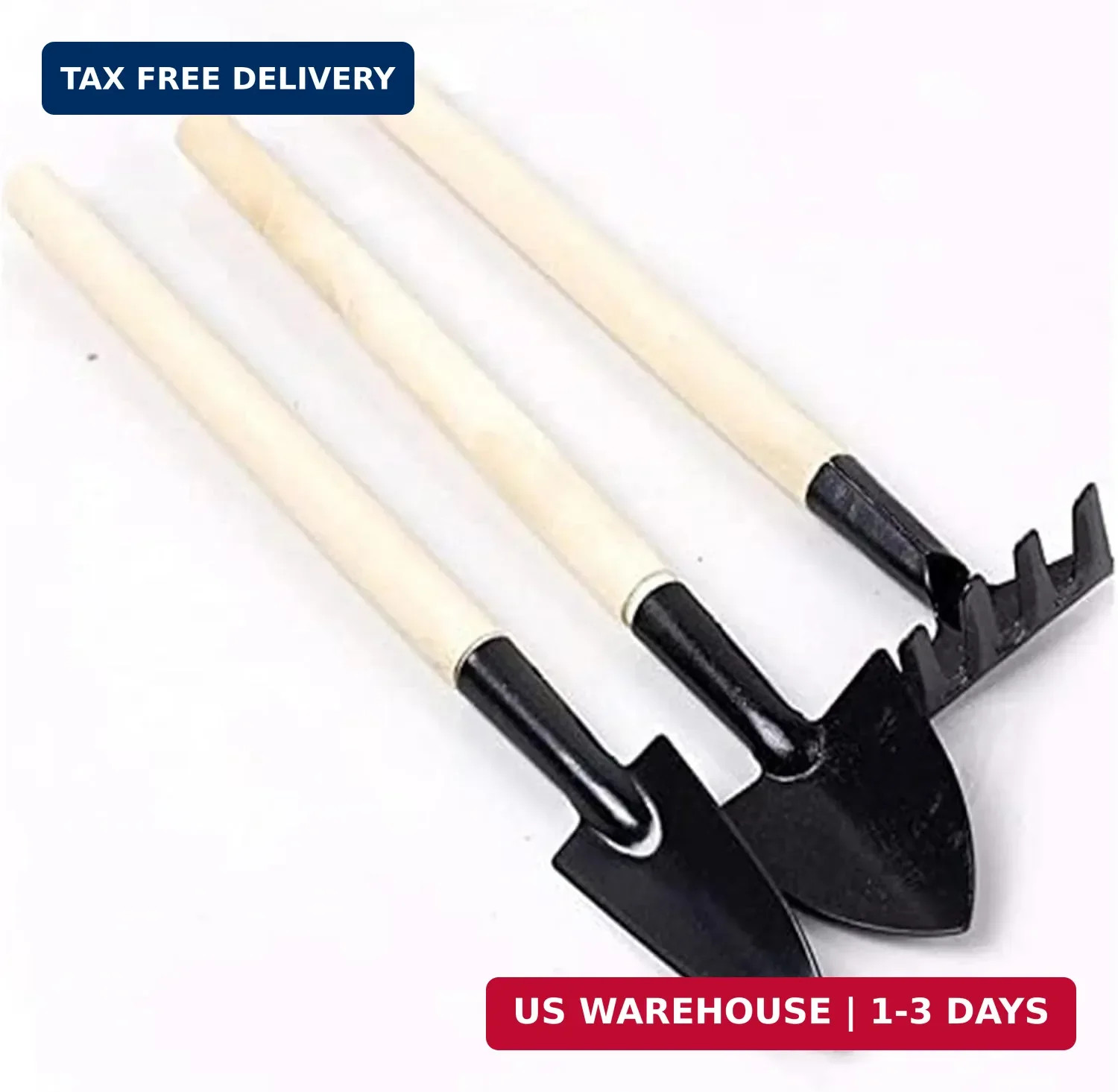 6 Pcs Garden Tools Mini Gardening Kit Plant Potted Flower Gadget Wooden Handles