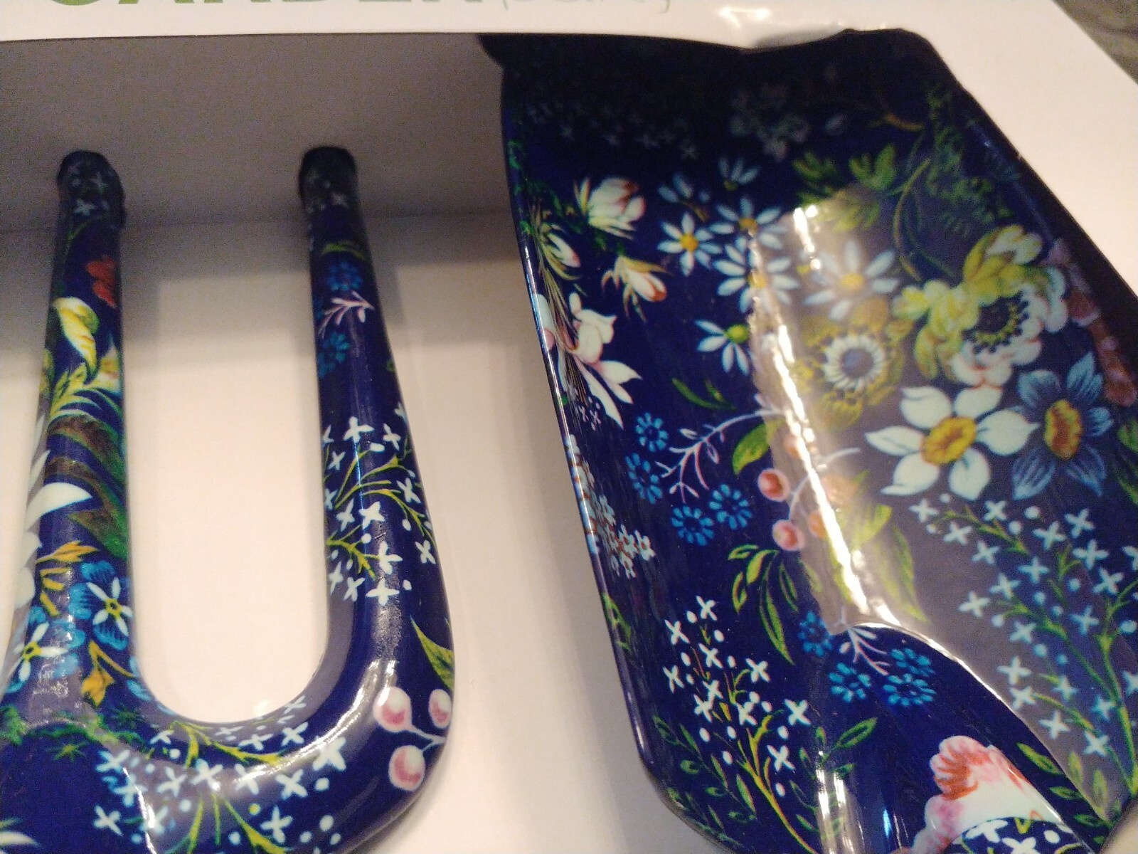 Home Garden flower bed Tool Set 2 Pc Floral Kit Equipment Blue NIP shovel & rake