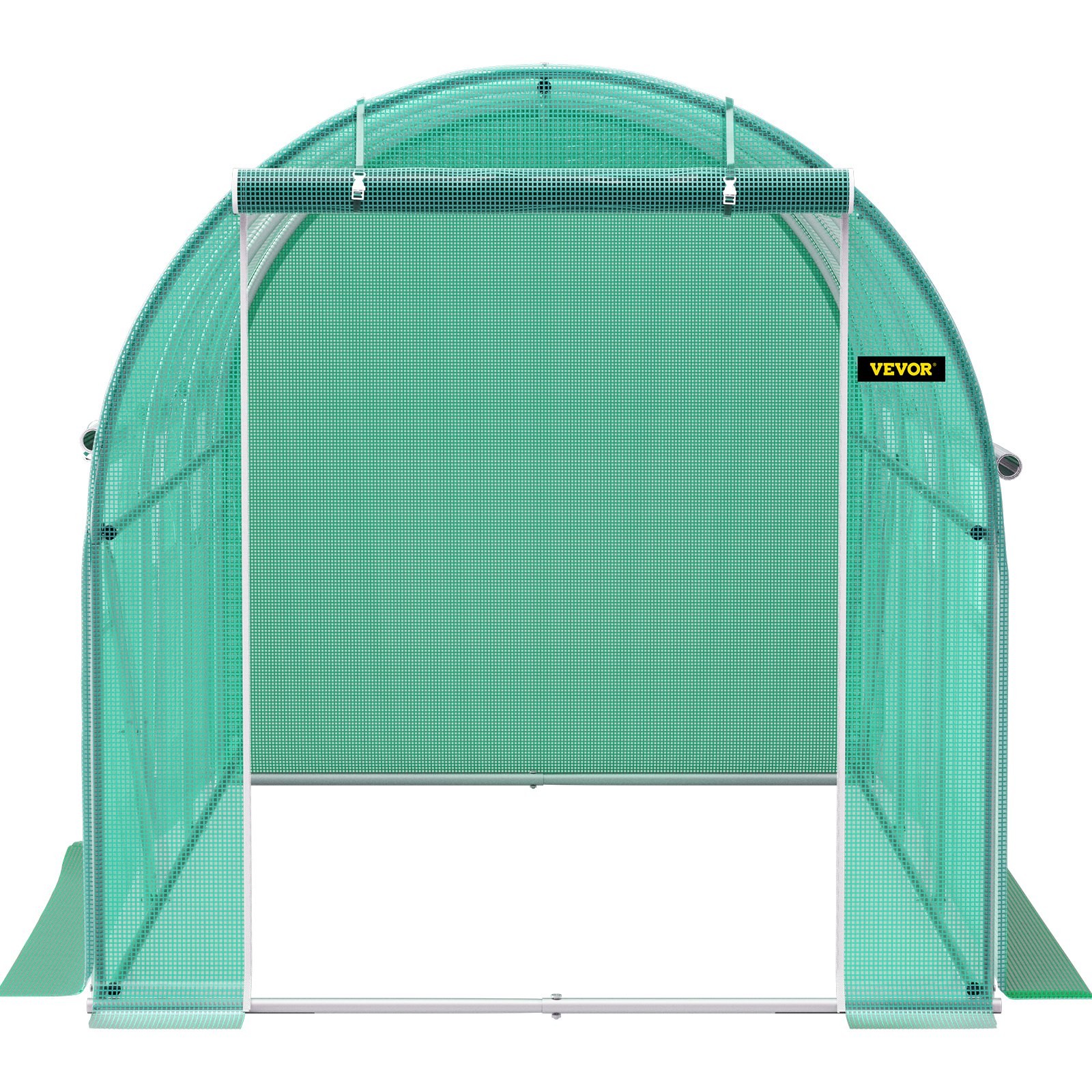 [New]12 x 7 x 7 ft Walk-in Tunnel Greenhouse, Portable Plant Hot House with Galv