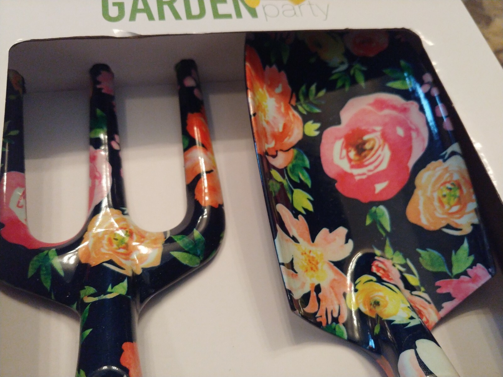 Home Garden flower bed Tool Set 2 Pc Floral Kit Equipment Blue NIP shovel & rake
