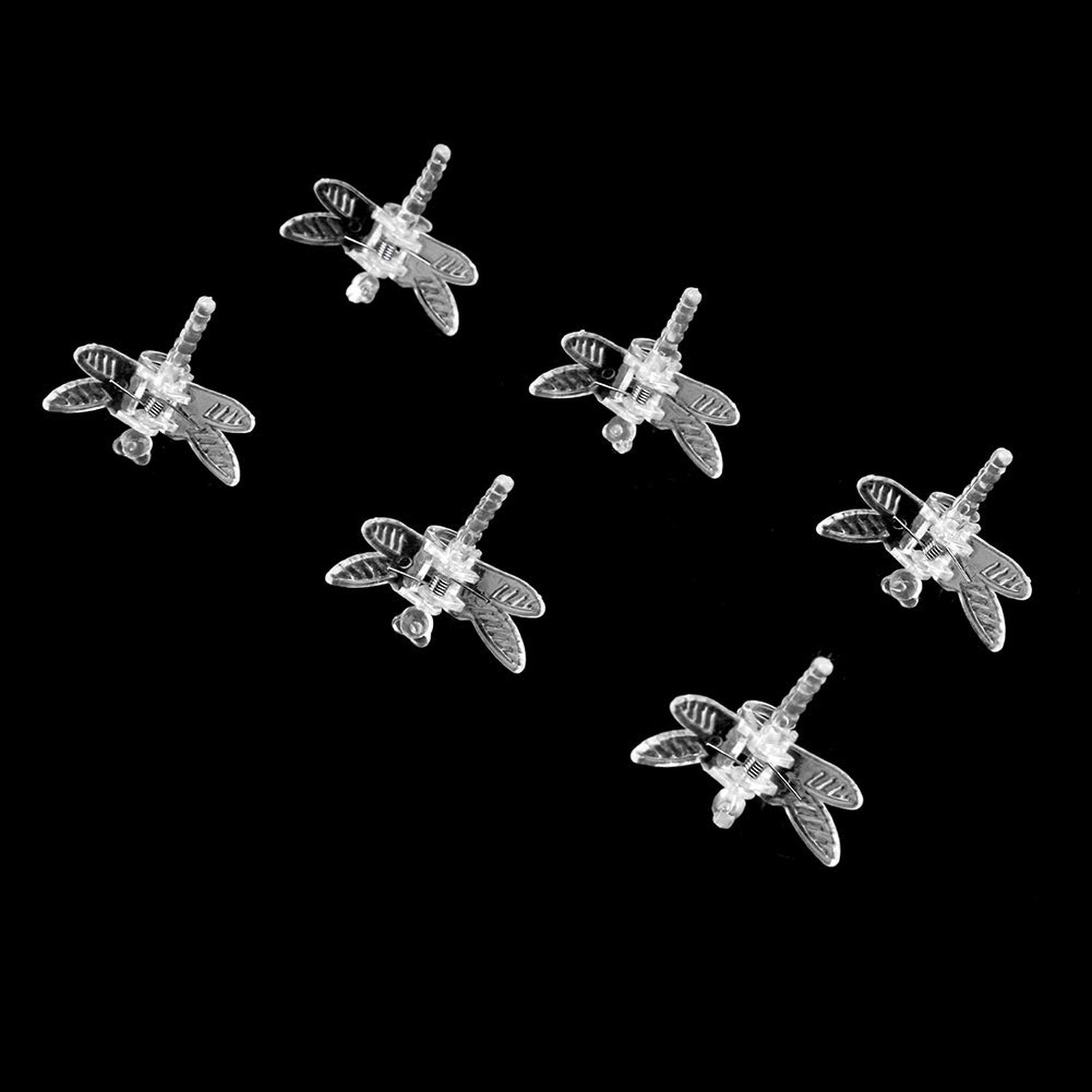 Watris Veiyi 100Pcs Plant Orchid Support, Garden Dragonfly Orchid Clips, Port…
