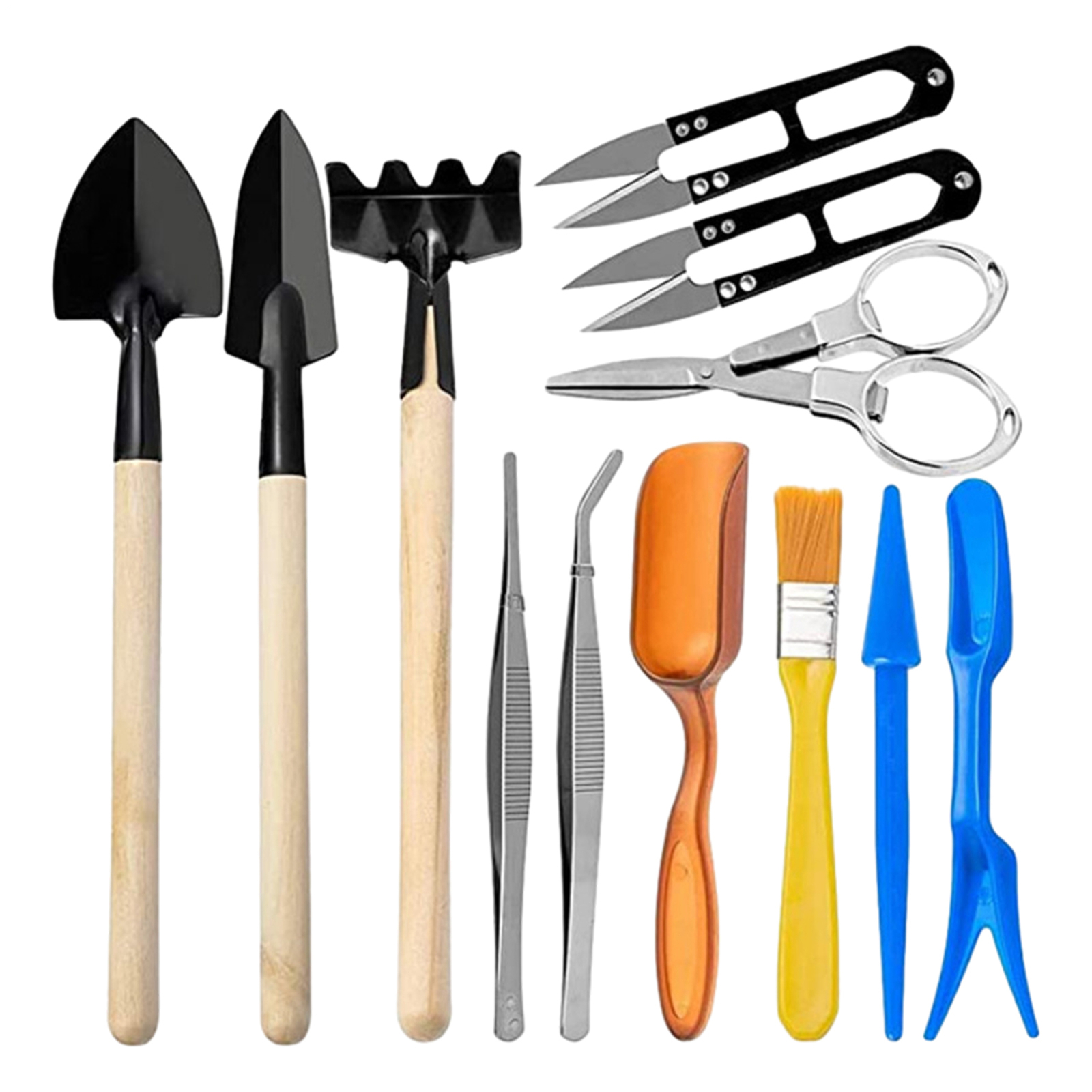 12 Pcs Succulent Tools Set Mini Transplanting Garden Tools Kit for Indoor Garden