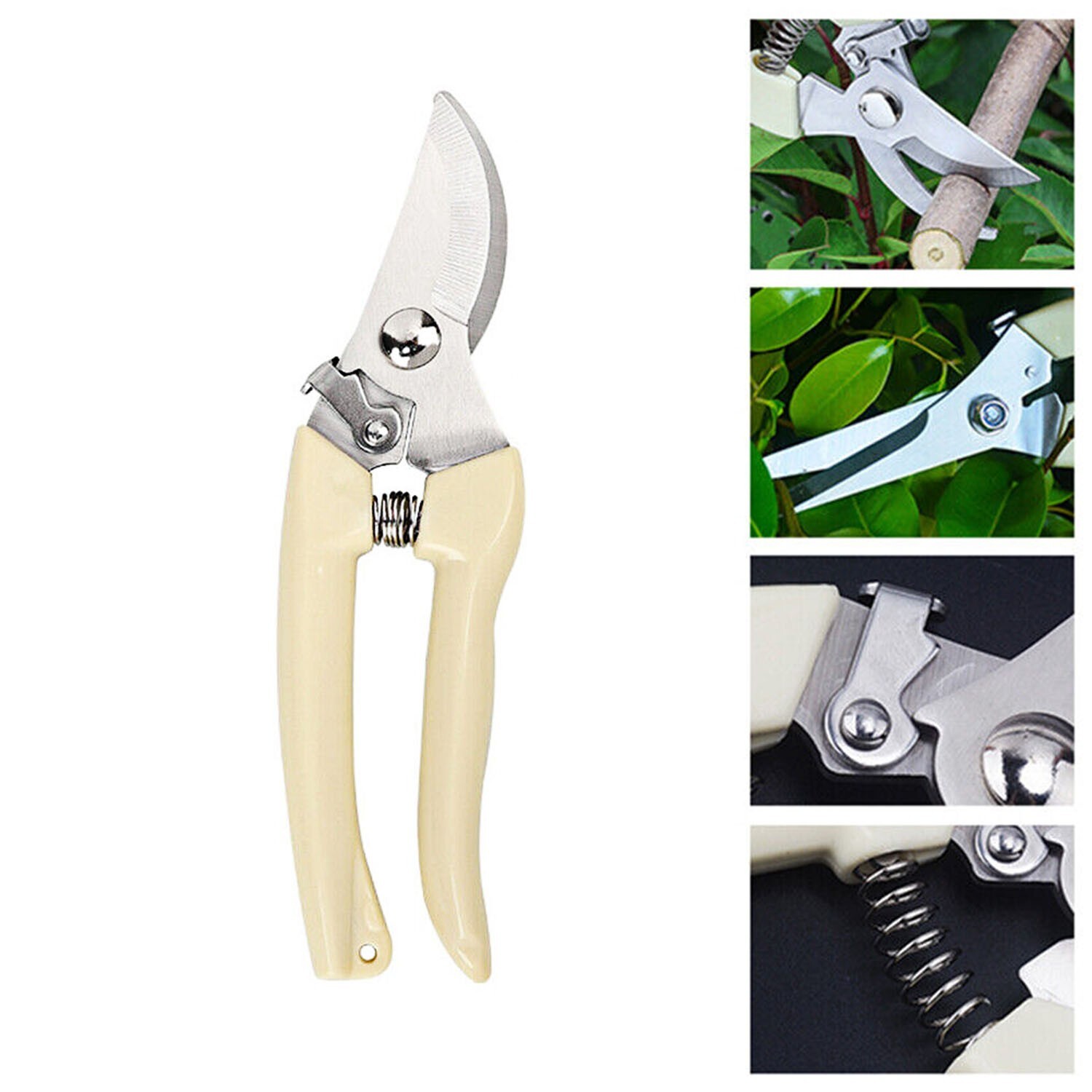 4 PCS Garden Tool – Mini Hand Saw, Curved Blade Trimmer, Pruning Shears Set