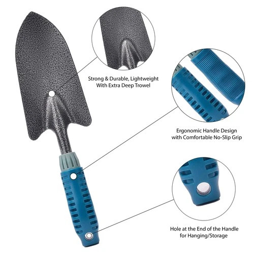 4 Piece Garden Tool Set Heavy Duty, Gardening Hand Tools Work No-Slip Grip Tr…
