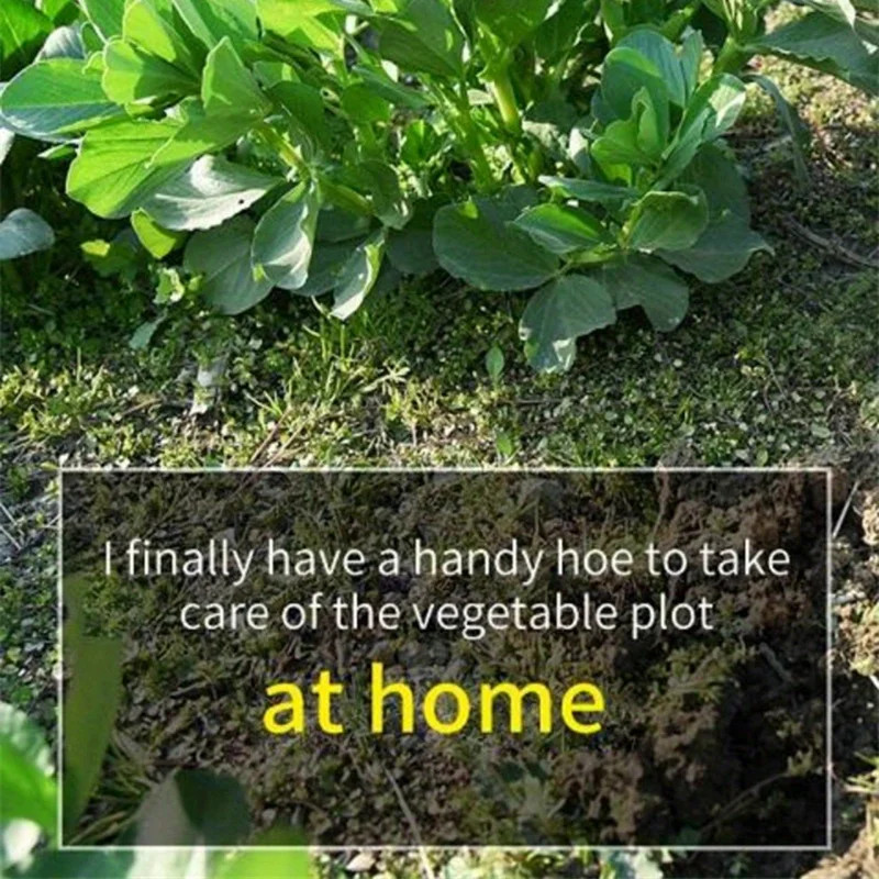 Premium All-Steel Hardened Hollow Hoe – Handheld Weeding Rake Durable and