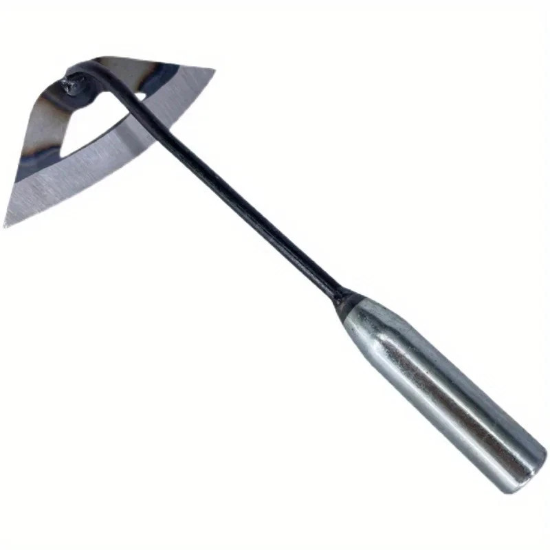 Premium All-Steel Hardened Hollow Hoe – Handheld Weeding Rake Durable and