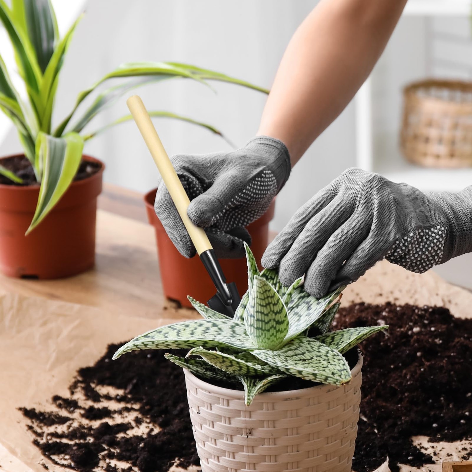 24 PCS Mini Gardening Tools Small Hand Miniature Bonsai Succulent Planting