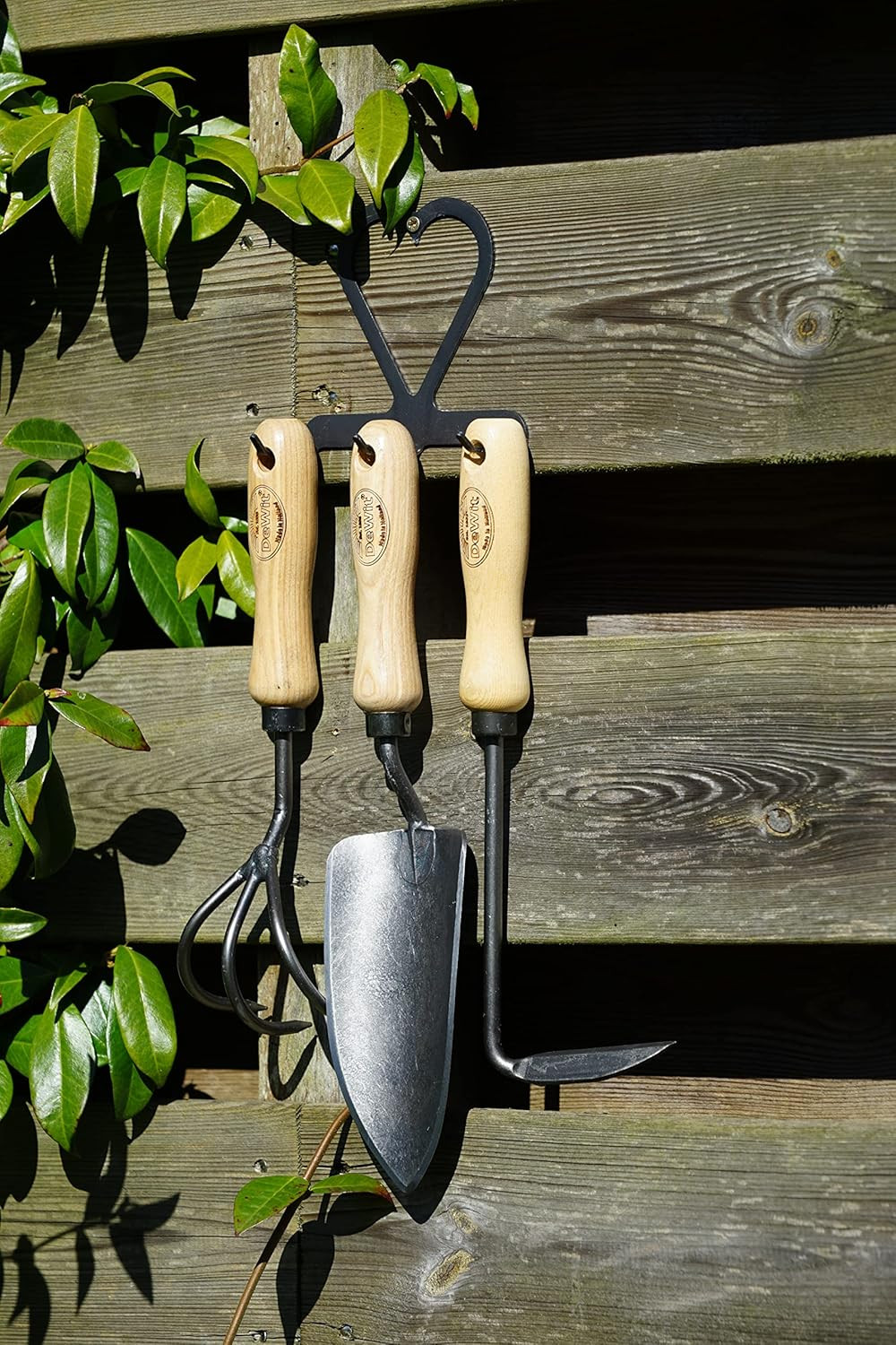 Lightweight 3-Piece Gardening Tool Set with Holder – Trowel, Weeder, Cultivator
