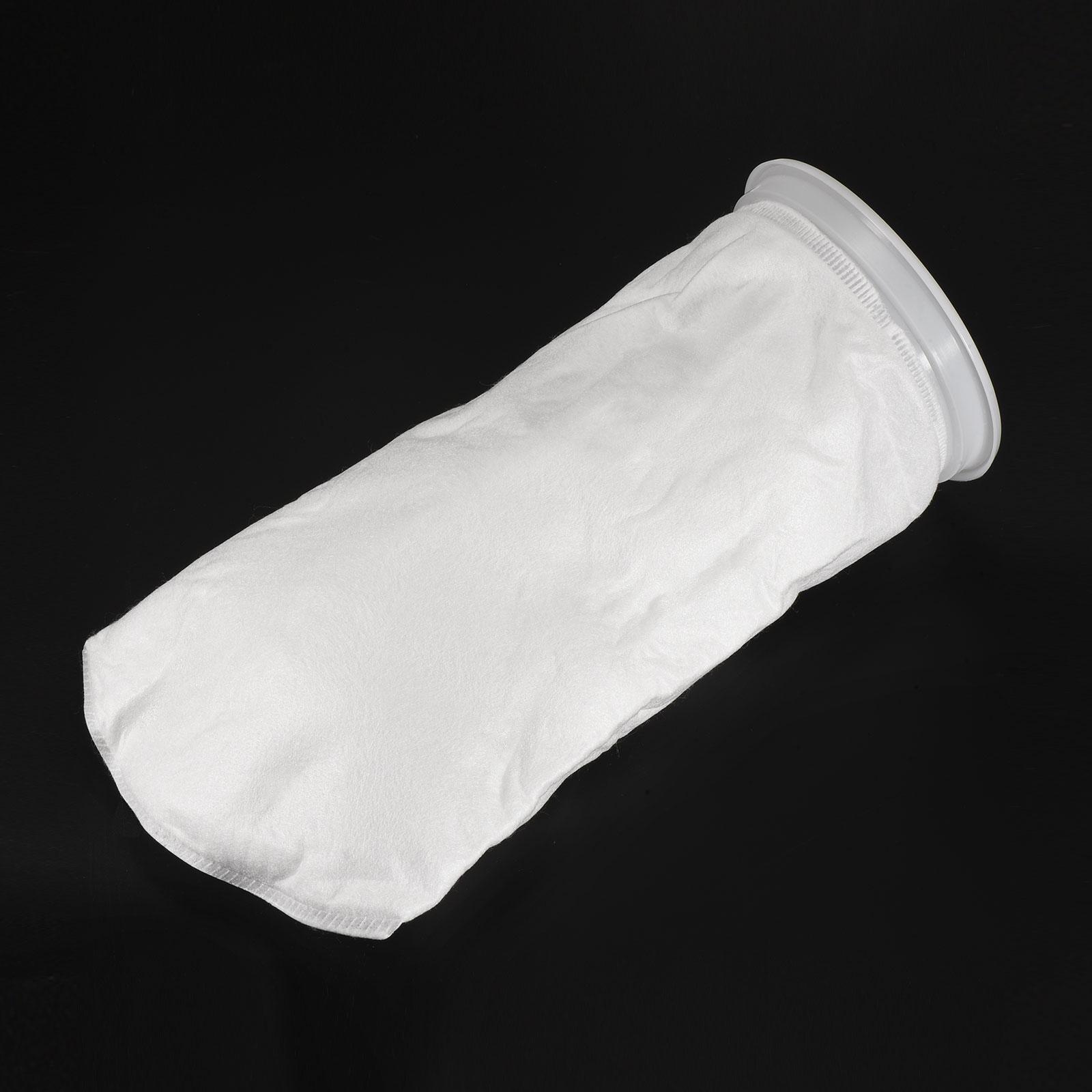 7” Ring Filter Socks, 200 Micron Mesh Bags Pool Skimmer Basket, White