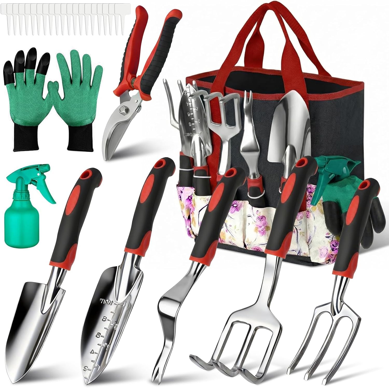Floral Stainless Steel Gardening Tools Set For Succulent & Home Garden