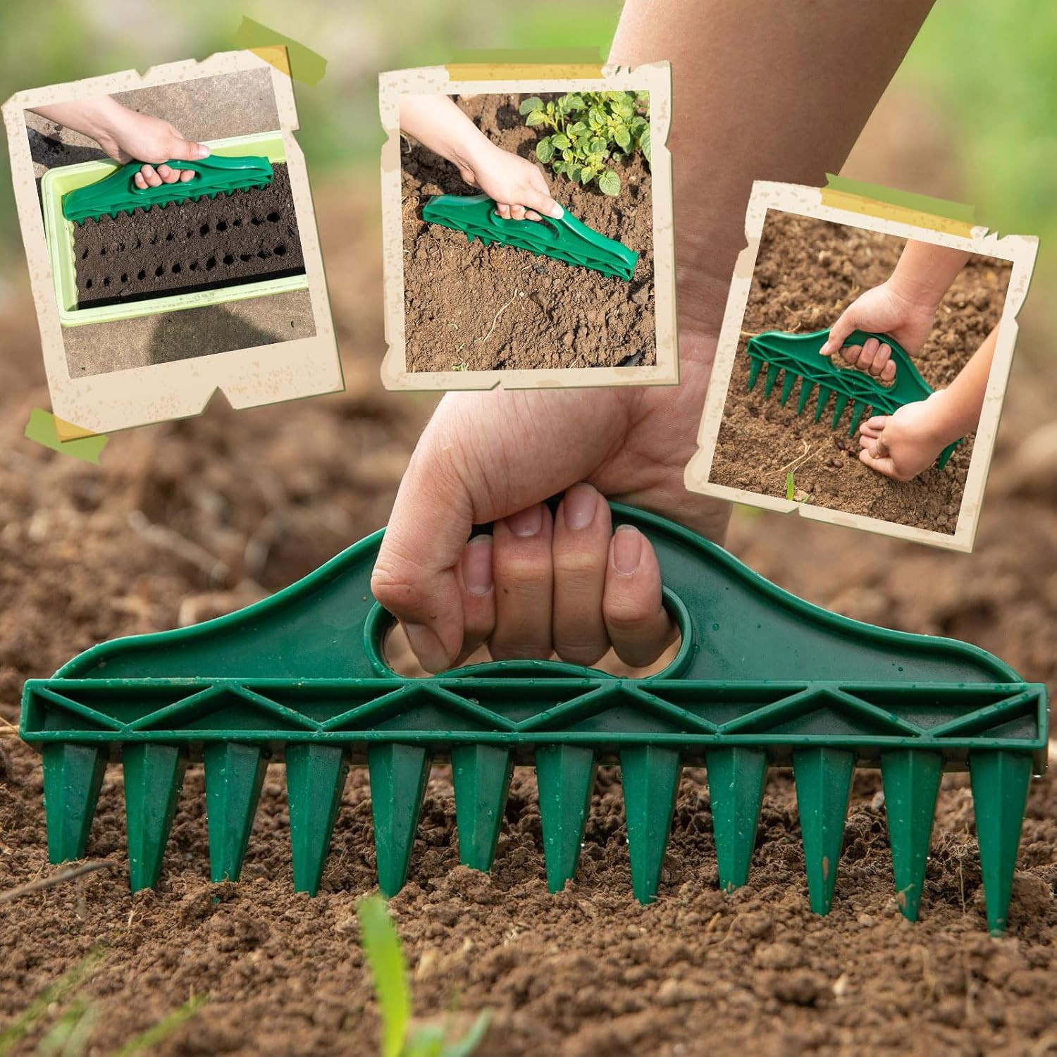 2026 Upgraded All-In-One Gardening Tool Kit: Thickened Repotting Mat, 12-Hole Pu