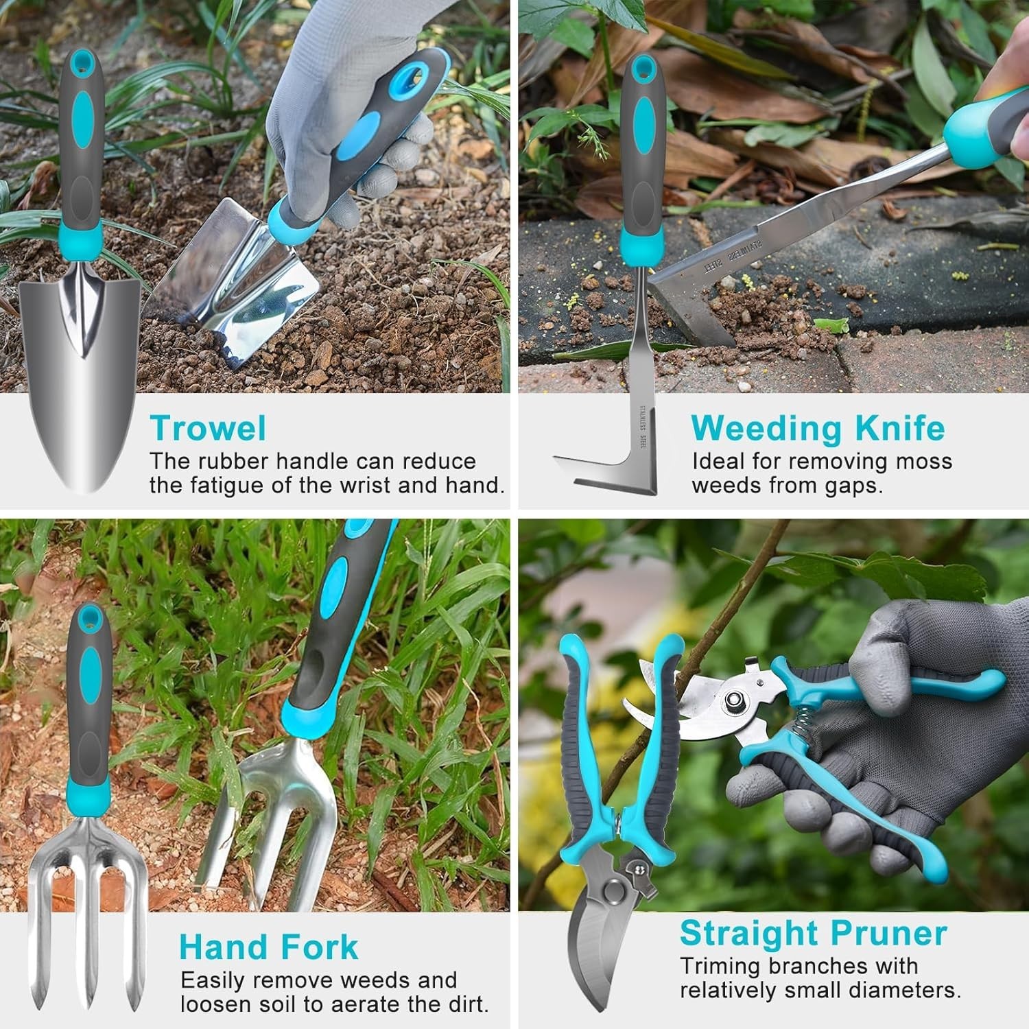Complete 10-Piece Stainless Steel Gardening Tools Gift Set – Perfect for Women