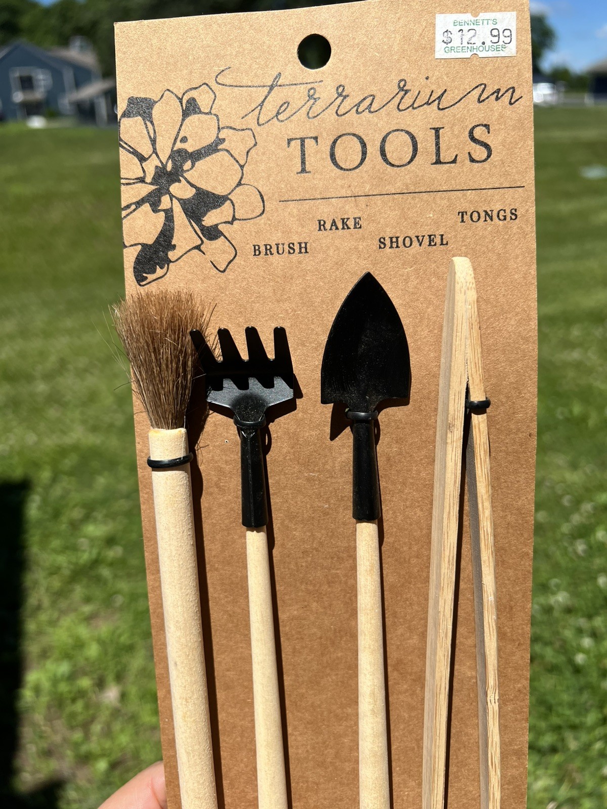 052076 Terrarium Tool Kit Light Brownblack