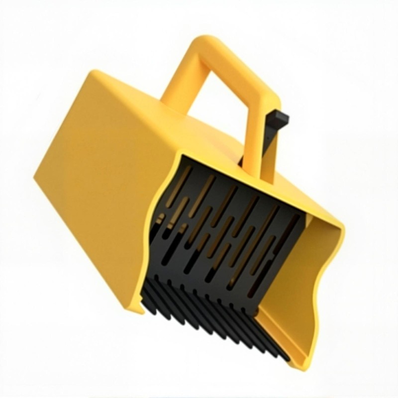 Fruit Harvest Tool with Comb Teeth and Collection Bin for Raspberries Garden Use