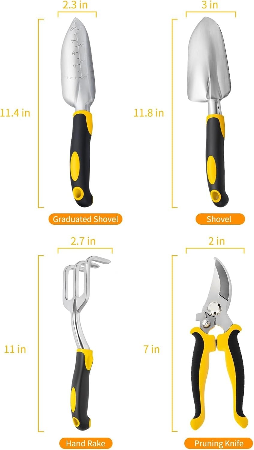 Compact 4-Piece Garden Tool Kit with Ergonomic Comfort – Ideal for Garden Lovers