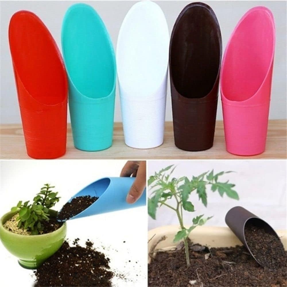 Black Bonsai Soil Scoops- Potting Scoopers Bucket Shovel- Potting Scoopers Bu…