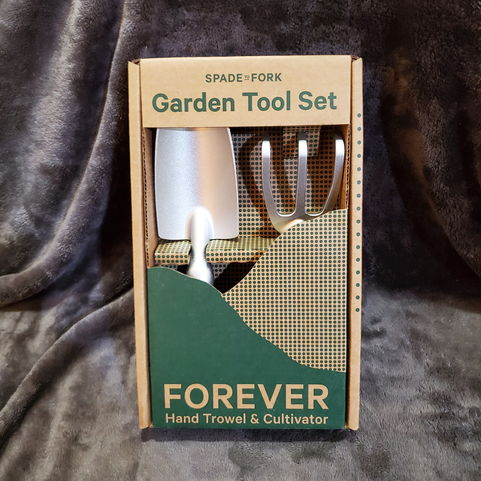 Garden Tool Set Hand Trowel & Cultivator Solid Cast Aluminum
