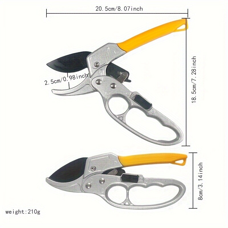 1pc Pruning Shears Pruner With Spring Labor Cutter Picking Branches Garden Tool