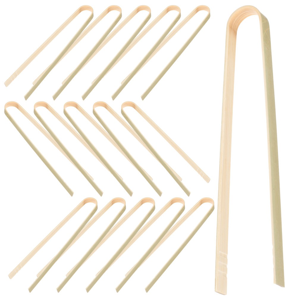 10Pcs Bamboo Succulent Transplant Clamps Gardening Tool Golden Color