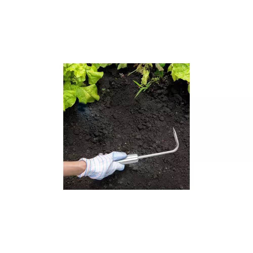 3-In-1 Aluminum Alloy Garden Tool Set Silver Lightweight Sturdy Ergonomic Handle