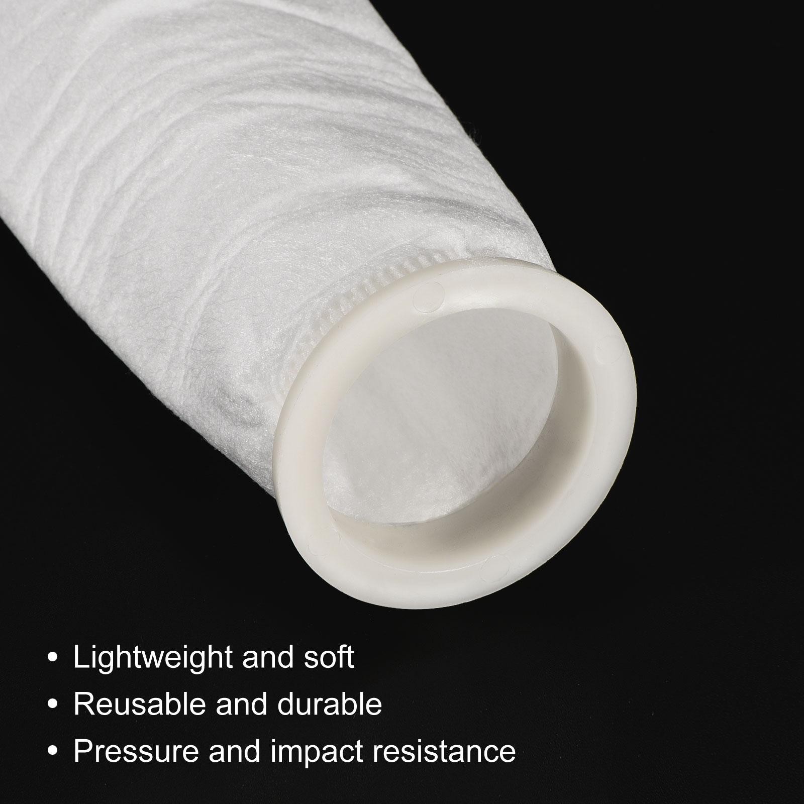 2.7 Inch Ring Filter Socks 10 Micron Mesh Bags Pool Skimmer Basket White