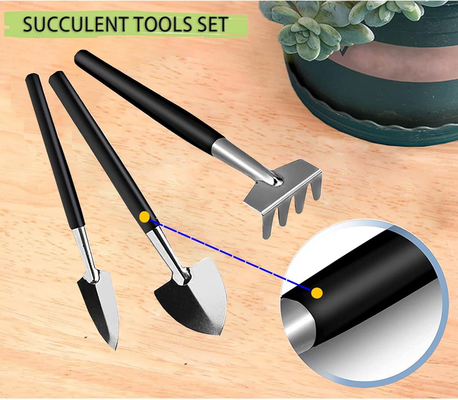 12Pcs Succulent Tools Set Mini Garden Kit for Cactus Flower Pot Care Indoor