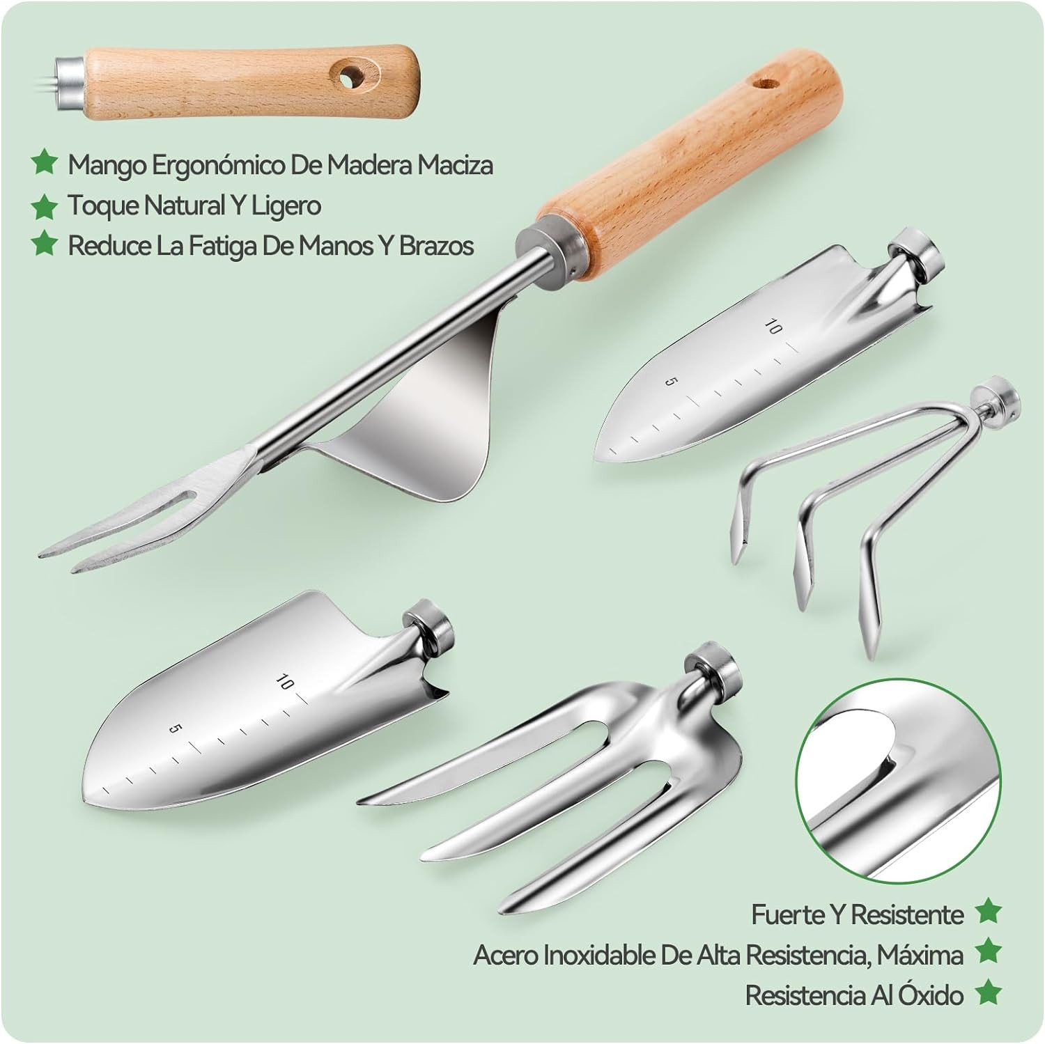 Gardening Tools 9-Piece Heavy Duty Gardening Hand Tools with Fashion and Durable