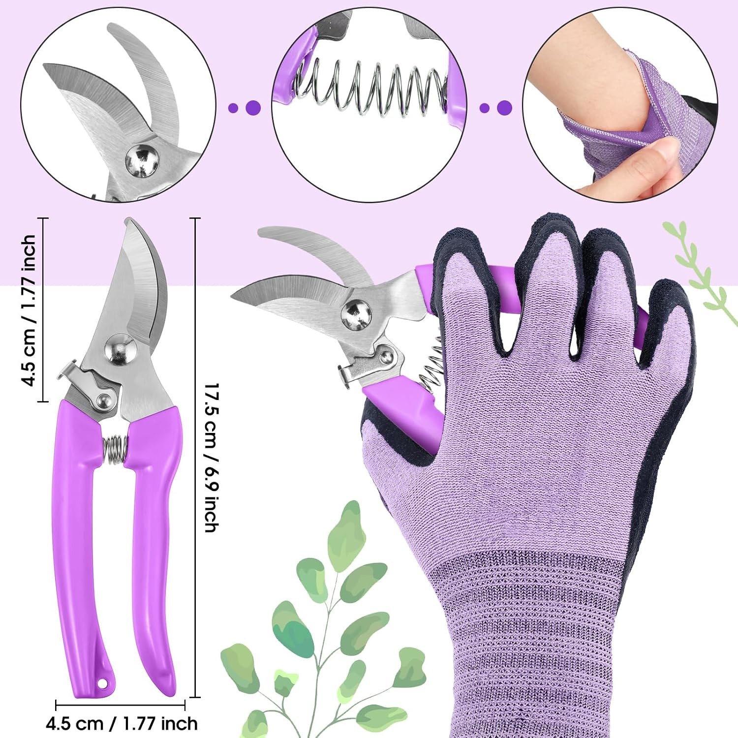 Gardening Gift Set for Women Mothers Day Floral Arrangement Kit with Pruning