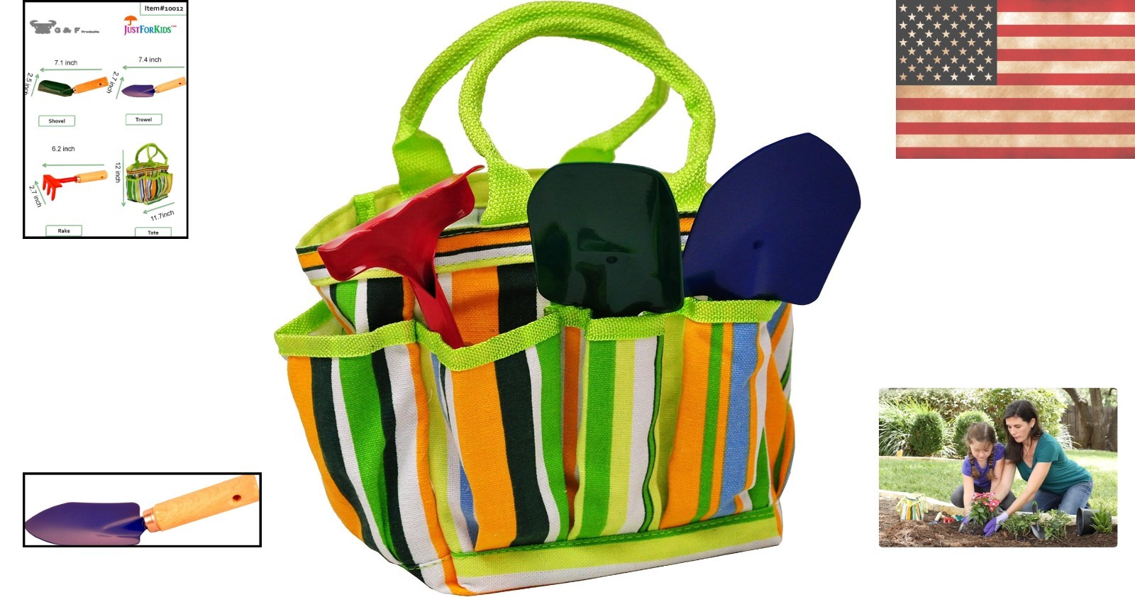 Durable Kids Gardening Kit with Tote – Foster Outdoor Exploration and Creativity