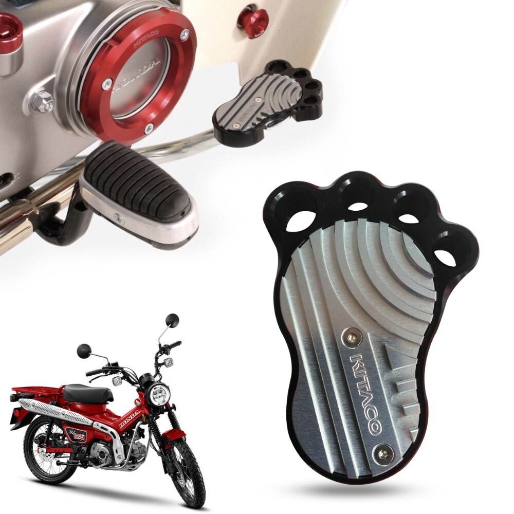 KITACO BIG FOOT BRAKE PAD FOOTREST PEDAL PEG FIT HONDA C125 SUPER CUB 2018-2023