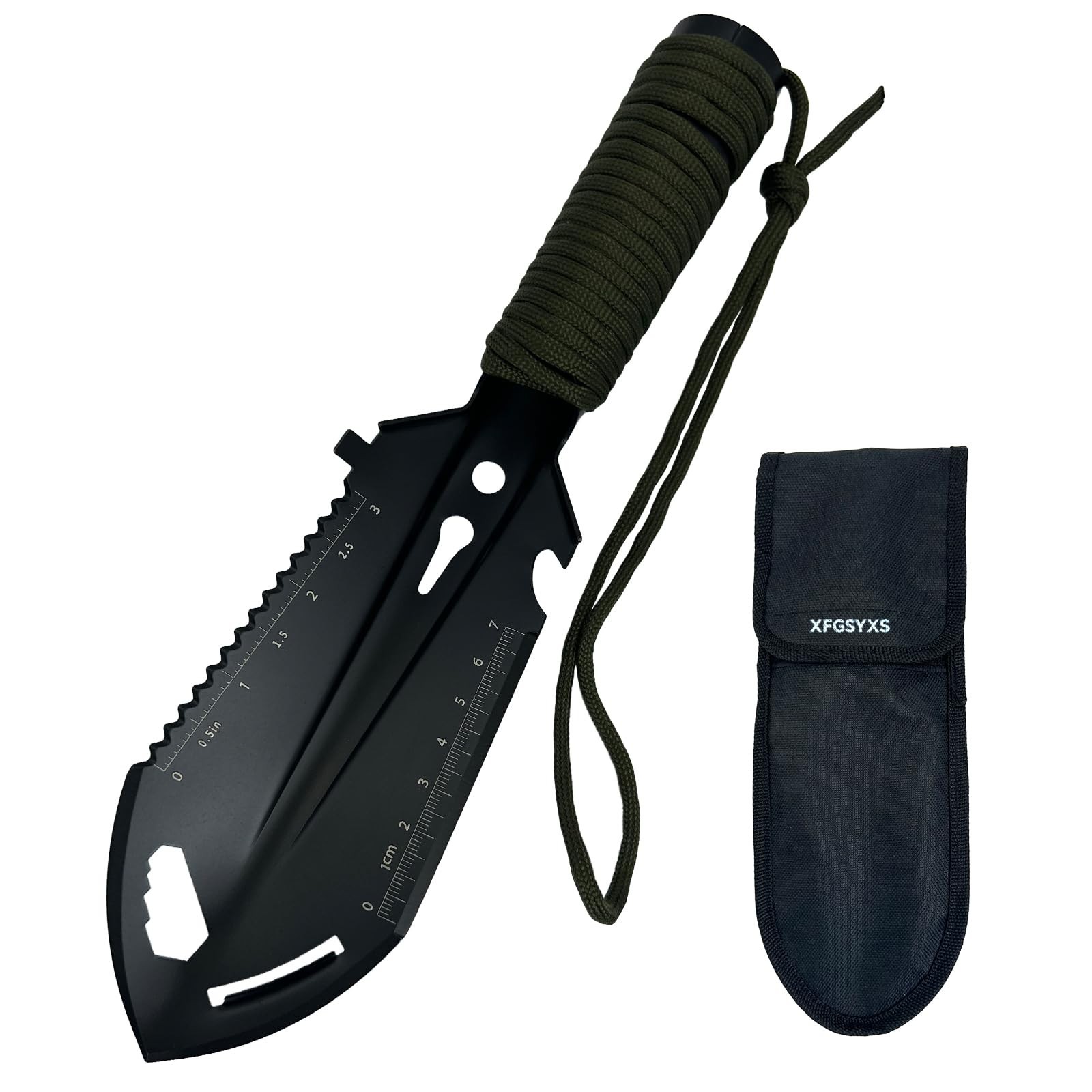 Small Camping Shovel, 9 in 1 Mini Hand Shovel, Portable Backpacking Trowel, U…