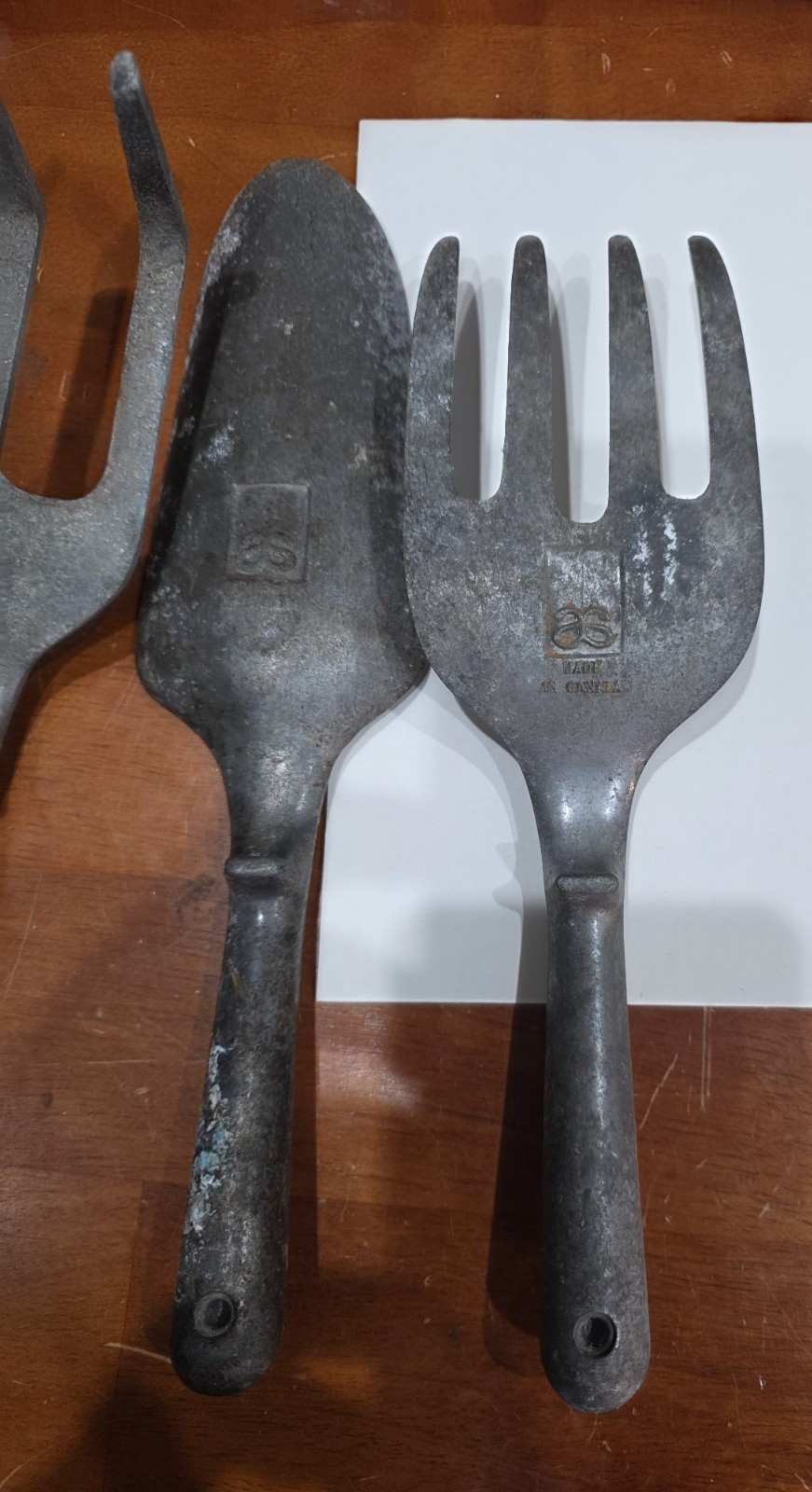 Vintage Allen Simpson AS Aluminum Garden Tools Set of 4 Made in Canada EUC