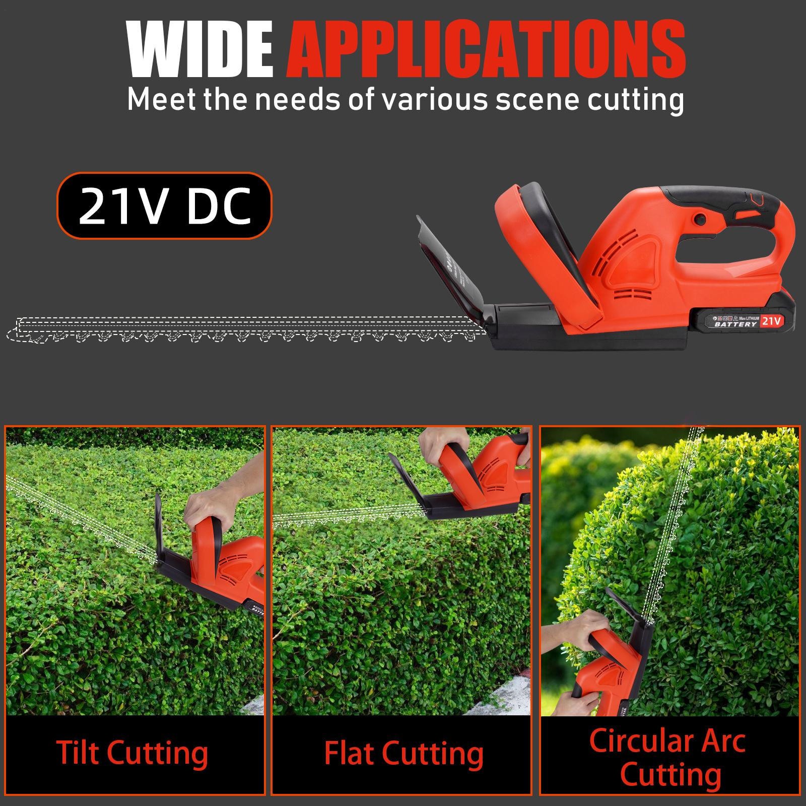 Hedge Electric Machine Rechargeable, Home Pruning Trimmer, Multi-functional,